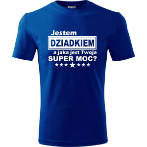 Męska koszulka - Jestem dziadkiem, a jaka jest Twoja super moc