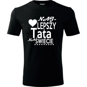 Męska koszulka - Najlepszy tata na świecie 07 - wyjątkowa koszulka t-shirt oryginalny