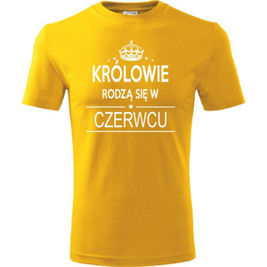 Męska koszulka - Królowie rodzą się w czerwcu 02