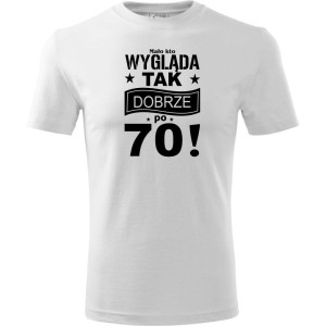 Męska koszulka - mało kto wygląda tak dobrze po 70