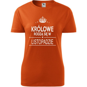 Damska koszulka taliowana - Królowe rodzą się w listopadzie 02