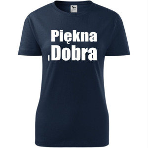 Damska koszulka taliowana - Piękna i dobra