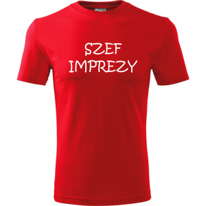 Męska koszulka - Szef imprezy