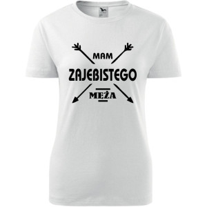 damska koszulka - mam zajebistego męża