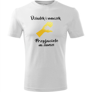 Męska koszulka - Dziadek i wnuczek, przyjaciele na zawsze