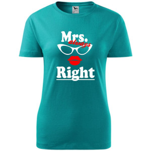 damska koszulka - mrs always right