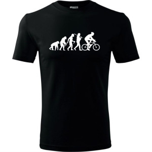 Męska koszulka dla Rowerzysty - Ewolucja rower - t-shirt prezent