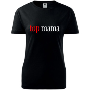Damska koszulka taliowana - top mama