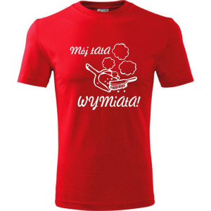 Męska koszulka - Mój tata wymiata