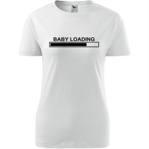 Damska koszulka taliowana - Baby loading