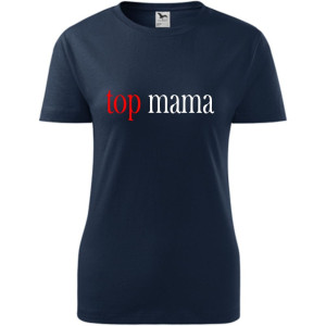 Damska koszulka taliowana - top mama