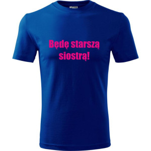 Dziecięca koszulka - Będę starszą siostrą