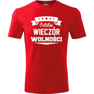 Męska koszulka - Ostatni wieczór wolności - wieczór kawalerski t-shirt od S-4XL