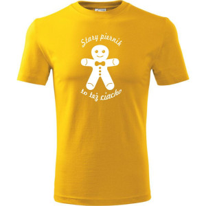 Męska koszulka - Stary piernik to też ciacho t-shirt prezent dla niego