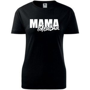 Damska koszulka taliowana - mama idealna na prezent