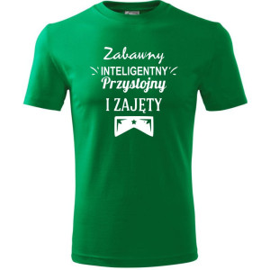 Męska koszulka - Zabawny, inteligentny i do tego zajęty