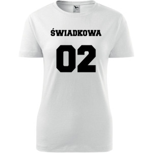Damska koszulka taliowana - Team młodej Świadkowa