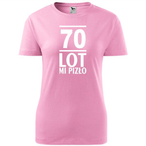 Damska koszulka - 70 lot mi pizło