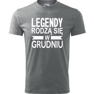 Męska koszulka - Legendy rodzą się w grudniu