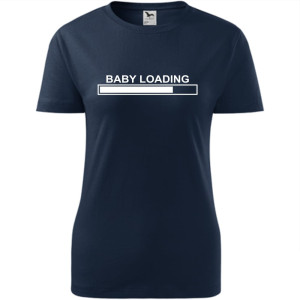 Damska koszulka taliowana - Baby loading
