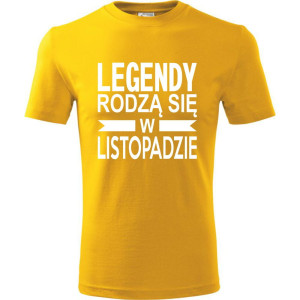 Męska koszulka - Legendy rodzą się w listopadzie