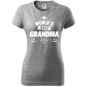 Damska koszulka - World's best Grandma.
