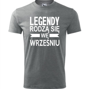 Męska koszulka - Legendy rodzą się we wrześniu