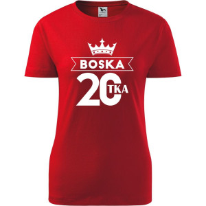 Damska koszulka - boska 20 - prezent na urodziny