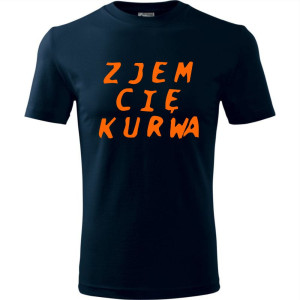 Męska koszulka - Zjem Cię kurwa