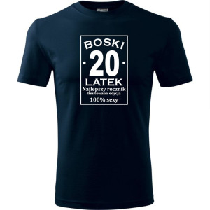 Męska koszulka - boski 20 latek