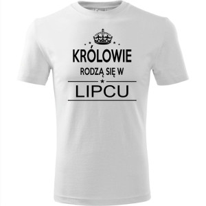 Męska koszulka - Królowie rodzą się w lipcu 02