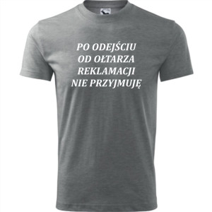 Męska koszulka - Po odejściu od ołtarza