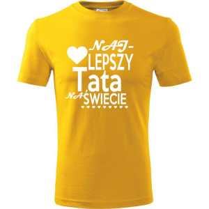 Męska koszulka - Najlepszy tata na świecie 07 - wyjątkowa koszulka t-shirt oryginalny