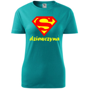 Damska koszulka - Super dziewczyna