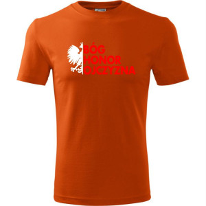 Męska koszulka - Bóg Honor Ojczyzna