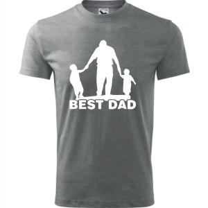 Męska koszulka - Best dad 01. Prezent dla taty na dzień ojca urodziny