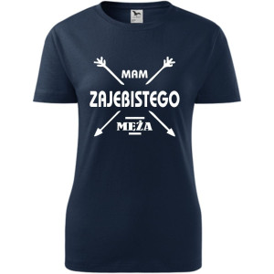 damska koszulka - mam zajebistego męża