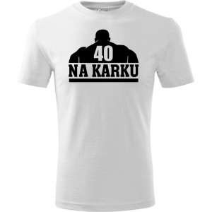 Męska koszulka - 40 na karku