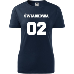 Damska koszulka taliowana - Team młodej Świadkowa