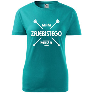 damska koszulka - mam zajebistego męża