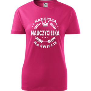 Damska koszulka - Najlepsza nauczycielka ever 05