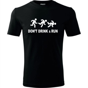 Męska koszulka - Don`t drink and run