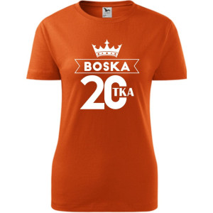 Damska koszulka - boska 20 - prezent na urodziny