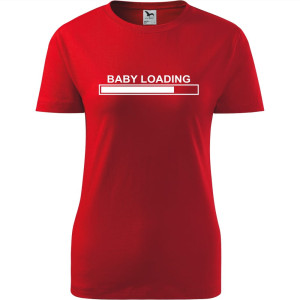 Damska koszulka taliowana - Baby loading
