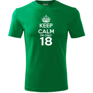 Męska koszulka - keep calm i'm only 18
