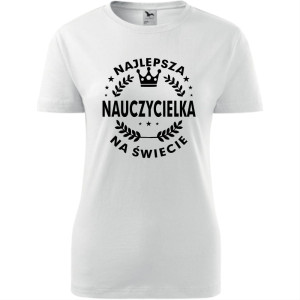 Damska koszulka - Najlepsza nauczycielka ever 05