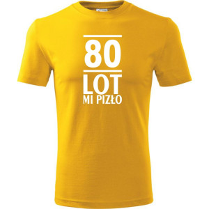 Męska koszulka - 80 lot mi pizło