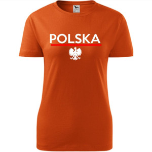 Damska koszulka taliowana - Polska 01