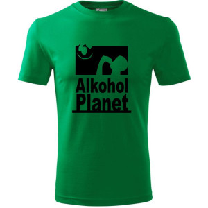 Męska koszulka - Alkohol planet