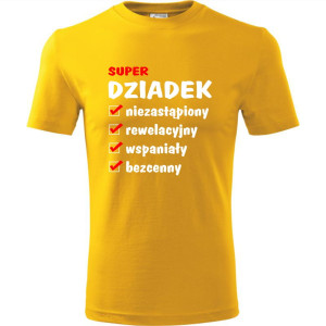 Męska koszulka - Zalety dziadka, prezent na urodziny i na dzień dziadka